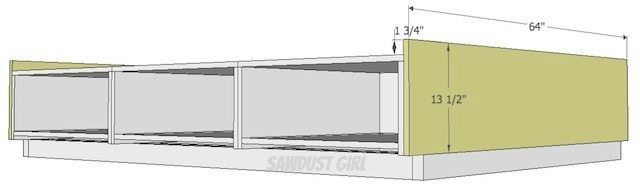 woodworking plans for storage bed platform